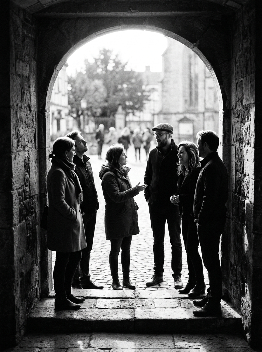 A film still from the Besorah series