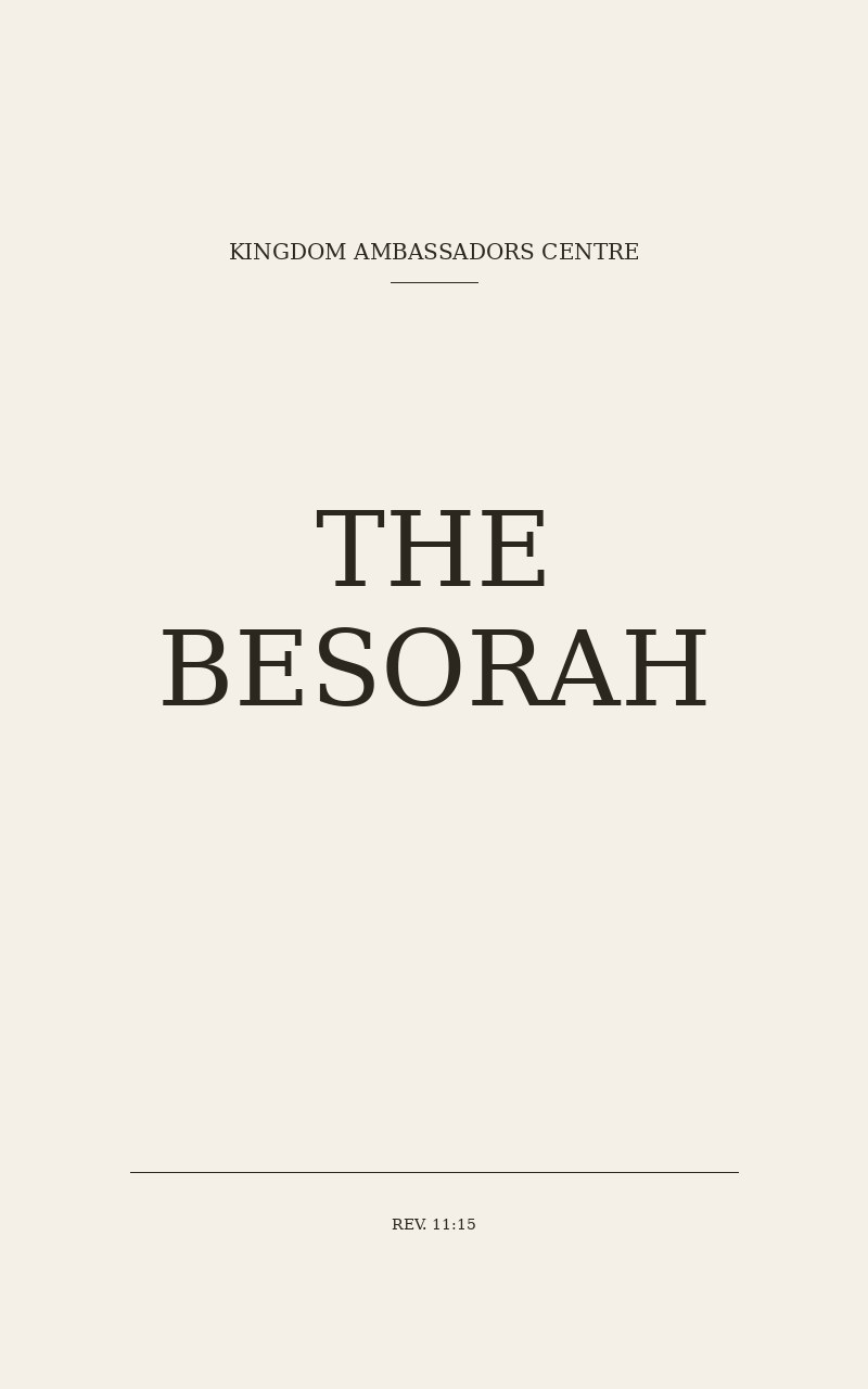 The Besorah editorial card