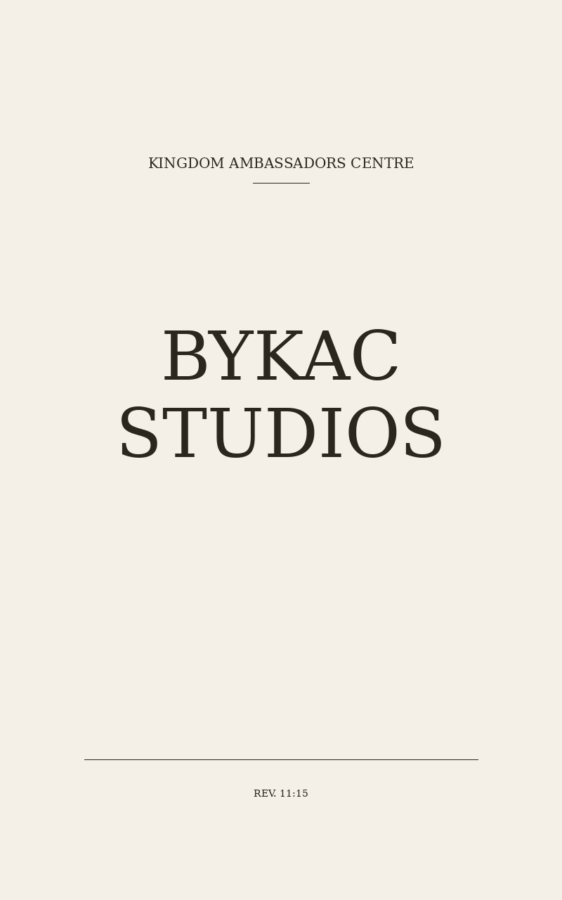 BYKAC Studios editorial card
