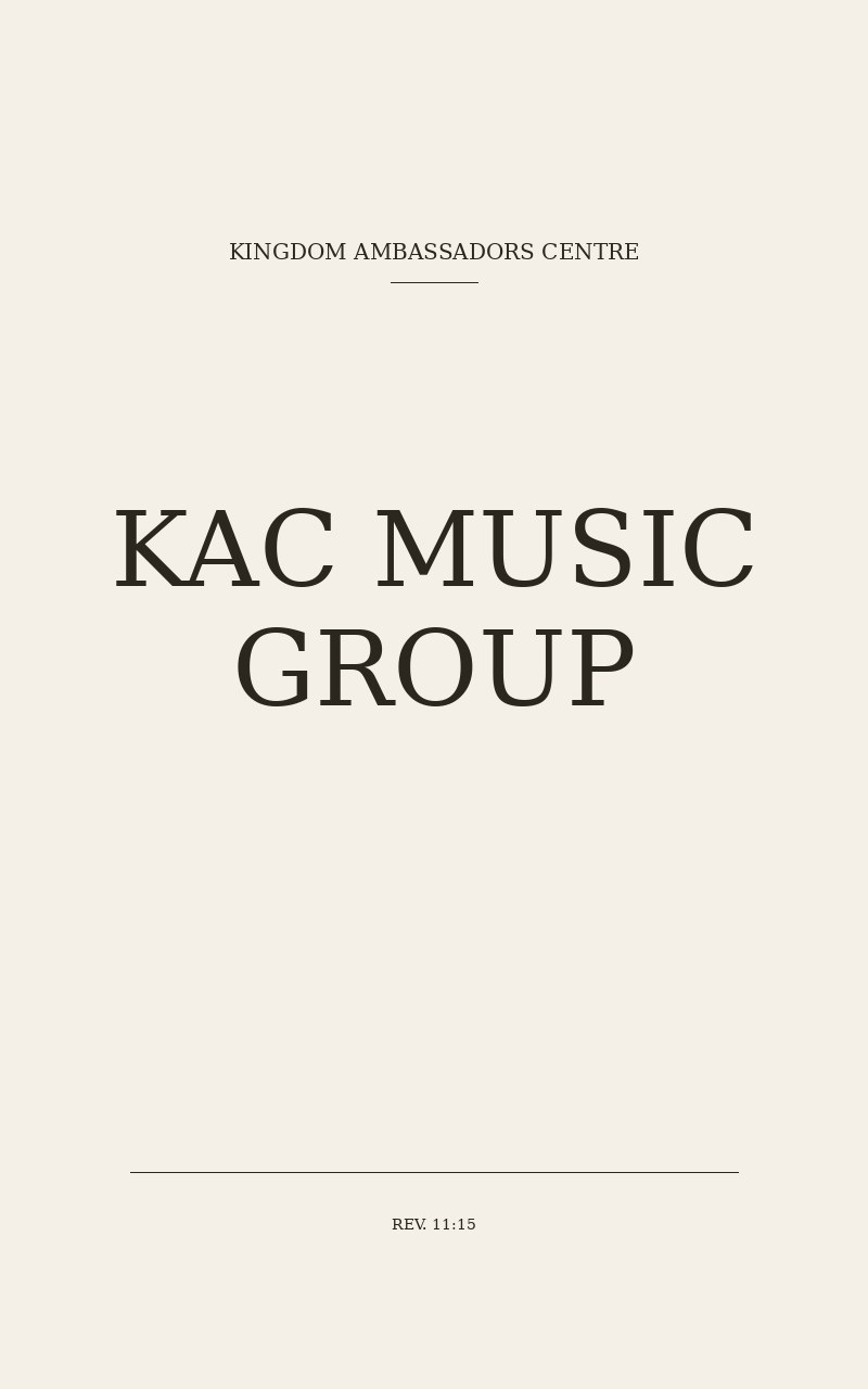 KAC Music Group editorial card